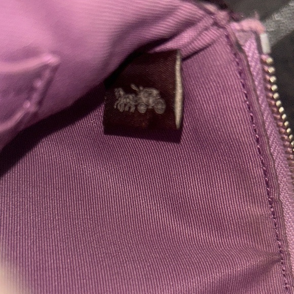 Coach Purple Wristlet - Picture 9 of 9
